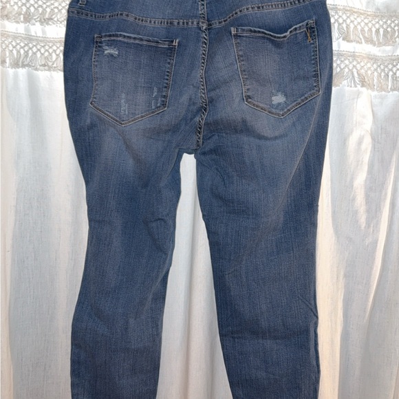 Vintage America Dark Blue Straight Leg Jeans - Picture 2 of 2